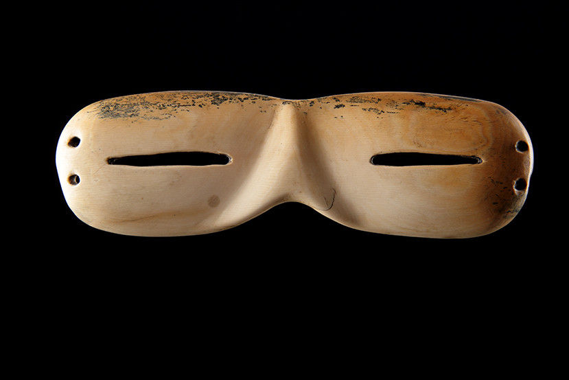 Rare Pair of Chukchi Eskimo Snow Goggles